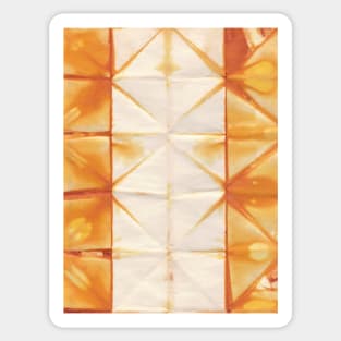 Rust orange tie dye pattern Sticker